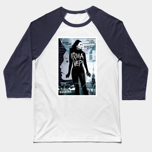 Irma Vep alternative movie poster Baseball T-Shirt by chrisayerscreative